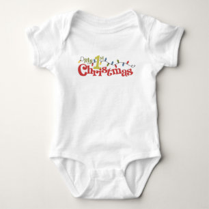 Min första jul Baby Bodykostym T Shirt