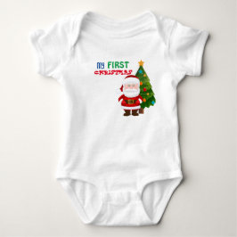 Min första jul Baby Bodykostym T Shirt