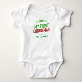 Min Första Jul Baby Bodysuit T Shirt