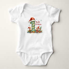 Min första jul baby bodysuit t shirt