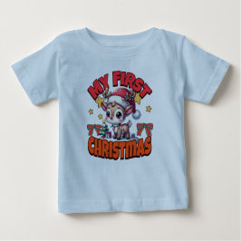 Min första jul - Baby Fawn Delight T Shirt