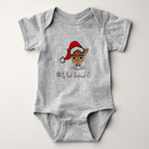 Min första jul Baby Giraffe T Shirt