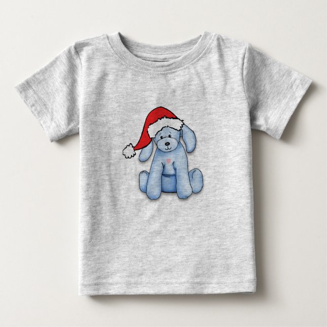 "Min första jul" baby-kostym med söt valp T Shirt (Framsida)