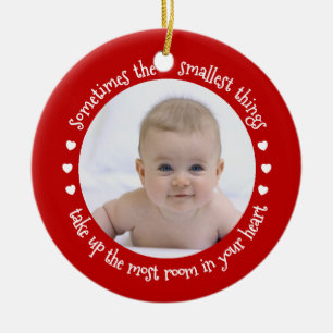 Min första jul, Baby, lägg till ett foto-Helgdag R Julgransprydnad Keramik