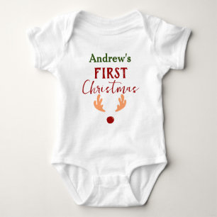 Min första jul Baby personalize Namn T Shirt