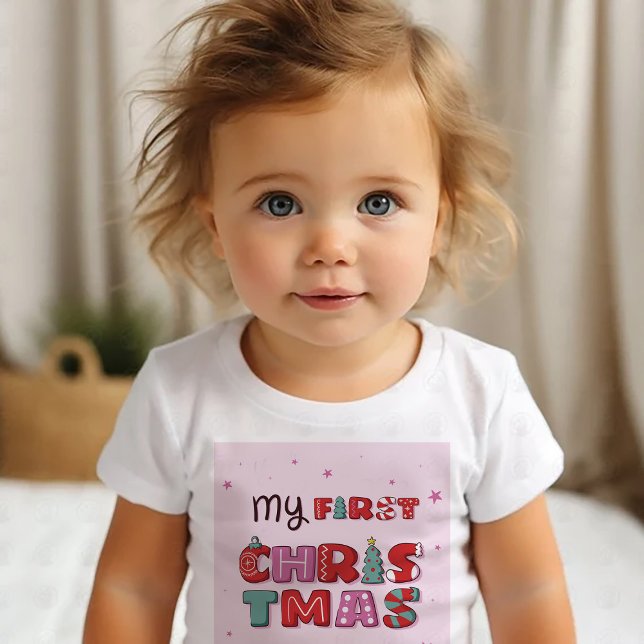 Min första jul Baby T-Shirt (Skapare uppladdad)