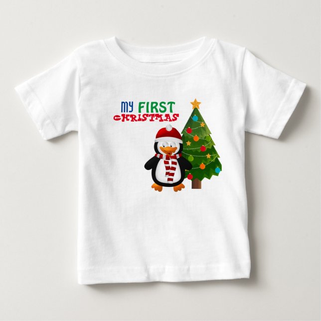 Min första jul Baby T-Shirt (Framsida)