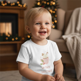 Min första jul baby t-shirt flicka outfit
