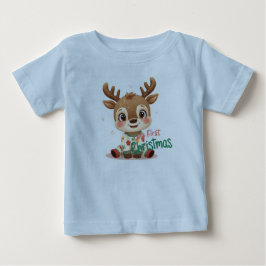 Min Första Jul Babyshirt | Söt Mysig Jul T Shirt
