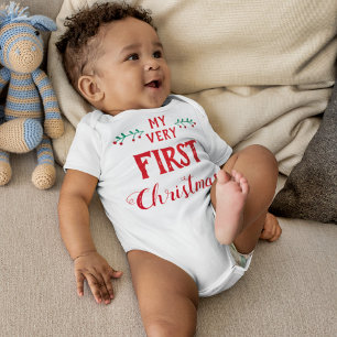 Min första jul familjematchande outfit t shirt