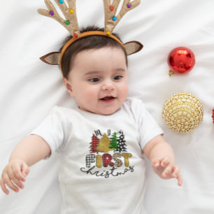 Min första jul Färgglada träd T Shirt