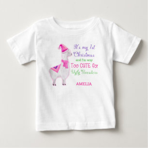 Min första jul för söta för fula jultröjor tjej t shirt