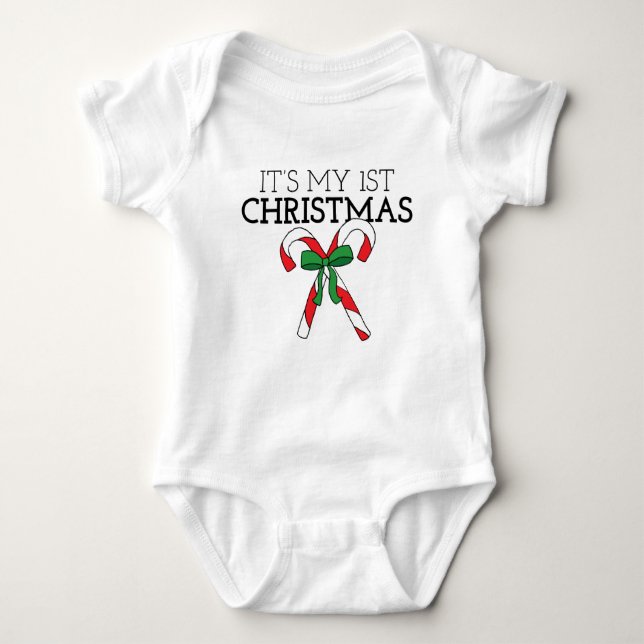 Min första jul första Helgdag med Baby T Shirt (Framsida)