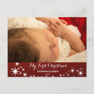 Min första jul - första julfoto i Baby Helg Vykort