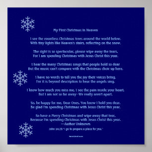 Min första jul i himlen poster