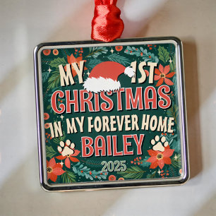 Min första jul i mitt forna hem, utandning av fetm julgransprydnad metall