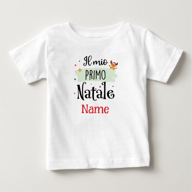 Min första jul - Il Mio Primo Natale T Shirt (Framsida)