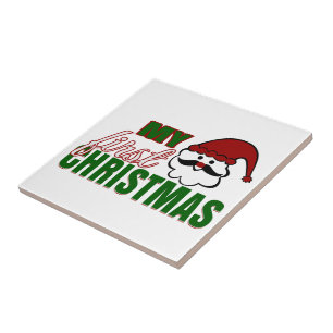 Min första jul kakelplatta