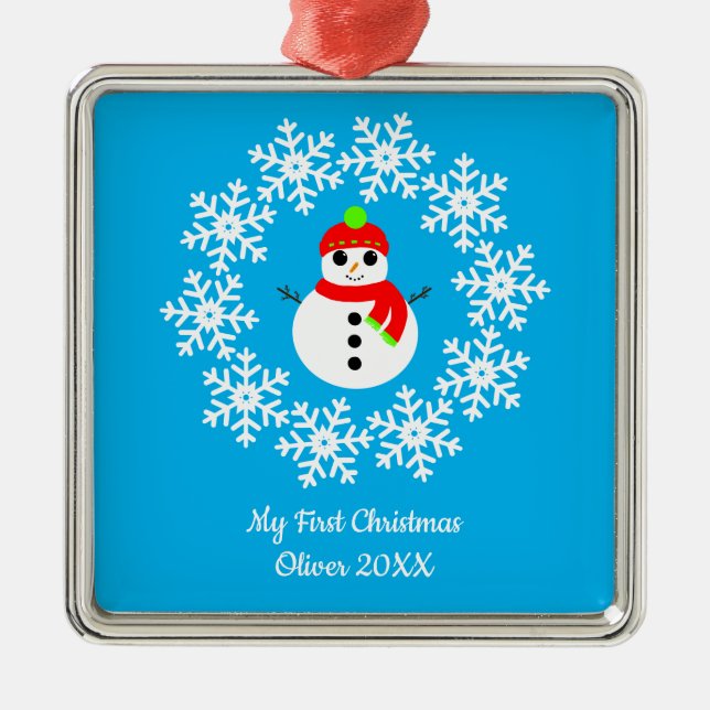 "Min första jul" keramisk Dekoration (Framsidan)