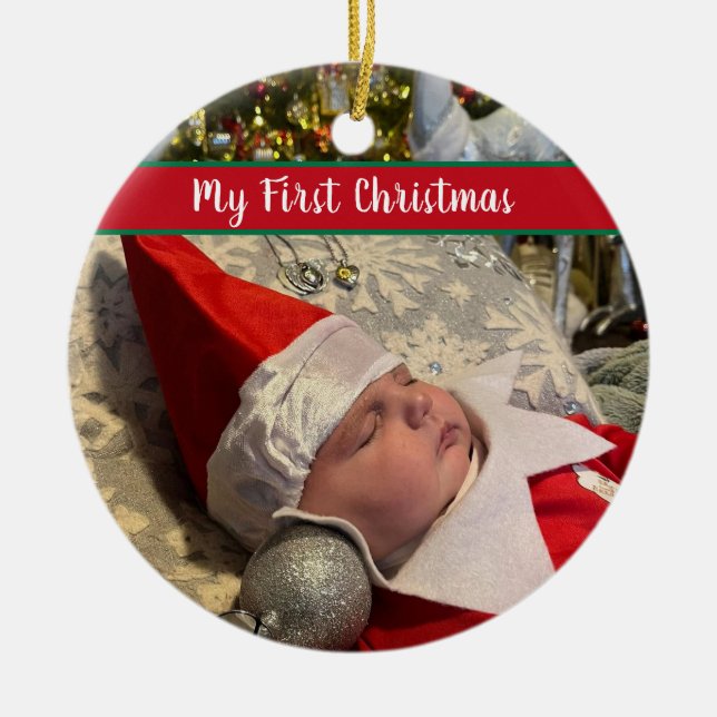 Min Första Jul Keramisk Juldekoration (Framsidan)