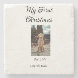 Min första jul lägga till husdjur namn hund katt å stenunderlägg