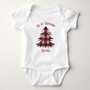Min första jul Namn Baby Baby T Shirt