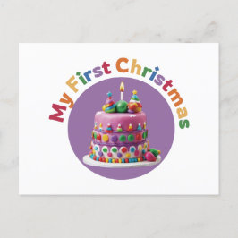 Min första jul nummer 2 vykort
