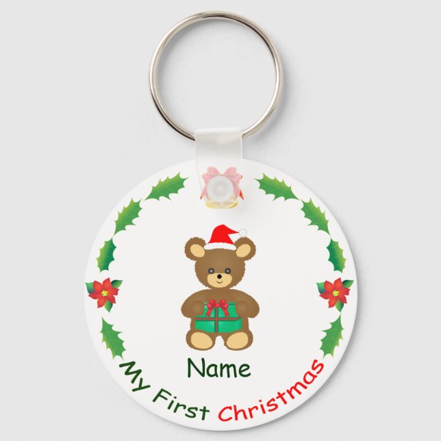 Min första jul nyckelring (Framsida)