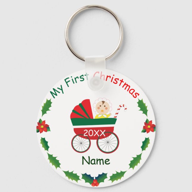 Min första jul nyckelring (Framsida)