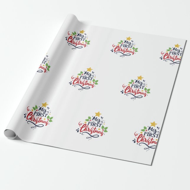 Min första jul presentpapper (Utrullad)