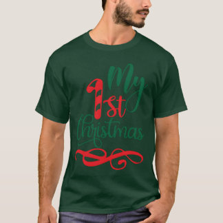 Min första jul rolig t shirt