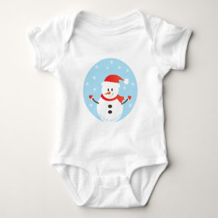 Min första jul Snögubbe Snöflingor T Shirt