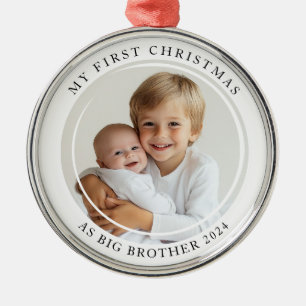 Min första jul som Big Brother Anpassningsbar Phot Julgransprydnad Metall