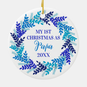 Min första jul som Elegant i Pappa-utandningen Julgransprydnad Keramik