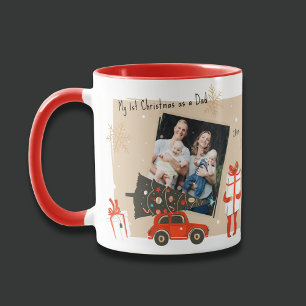 Min första jul som en Helgdagar för fotoutställnin Mugg