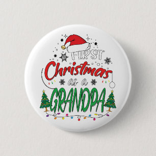 Min första jul som en morfar. knapp