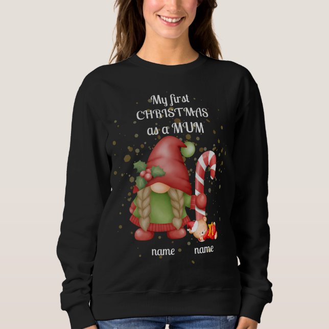 "Min första jul som en MORSA"-gnomskjorta. T Shirt (Framsida)