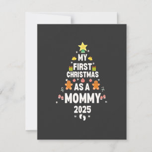 Min första jul som mamma 2025 Xmas Anteckningskort