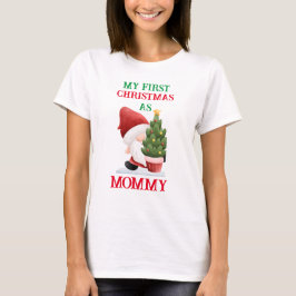 Min första jul som mamma, familjejul t shirt