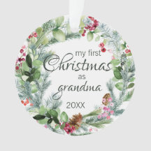 Min första jul som mormor Evergreen-andedräkt