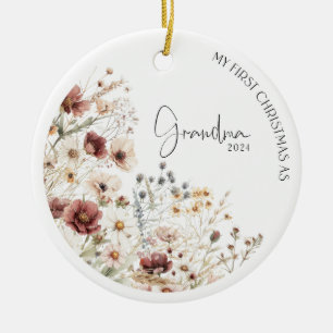 Min första jul som mormor-Helgdag Julgransprydnad Keramik