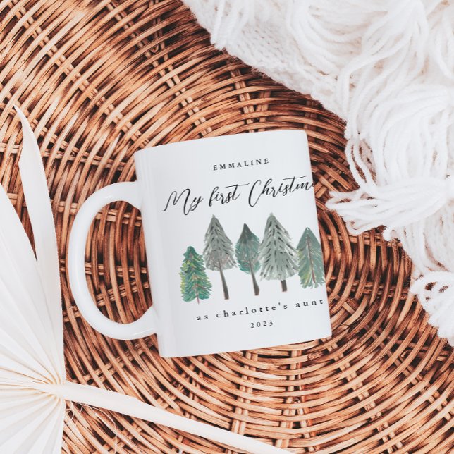 Min första jul som Moster Photo Kaffemugg (Skapare uppladdad)