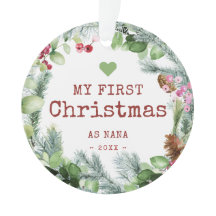 Min första jul som Nana Winter Greenery