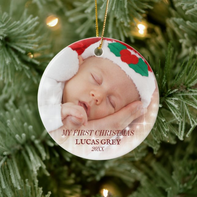 MIN FÖRSTA JUL SÖT KERAMISK JULGRANSDEKORATION (Träd)