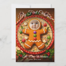Min första jul söta pepparkaks foto