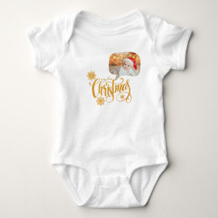 Min första jul talbubbla foto t shirt