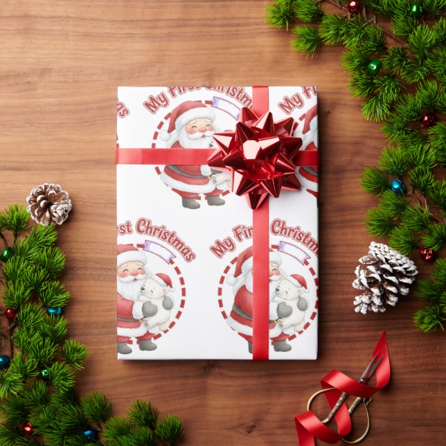 Min första jul Tomte Presentpapper (Julgåva)