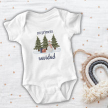 Min Första Jul Tomte Vinter Skog Bebis