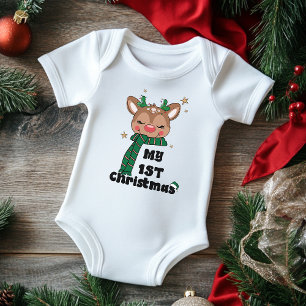 Min första jul typografi söt ren t shirt