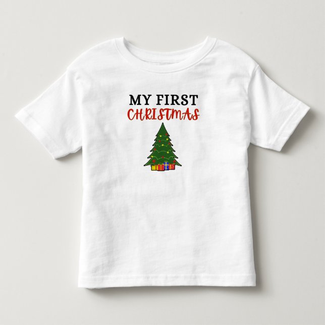 Min första julbaby T-shirt (Framsida)